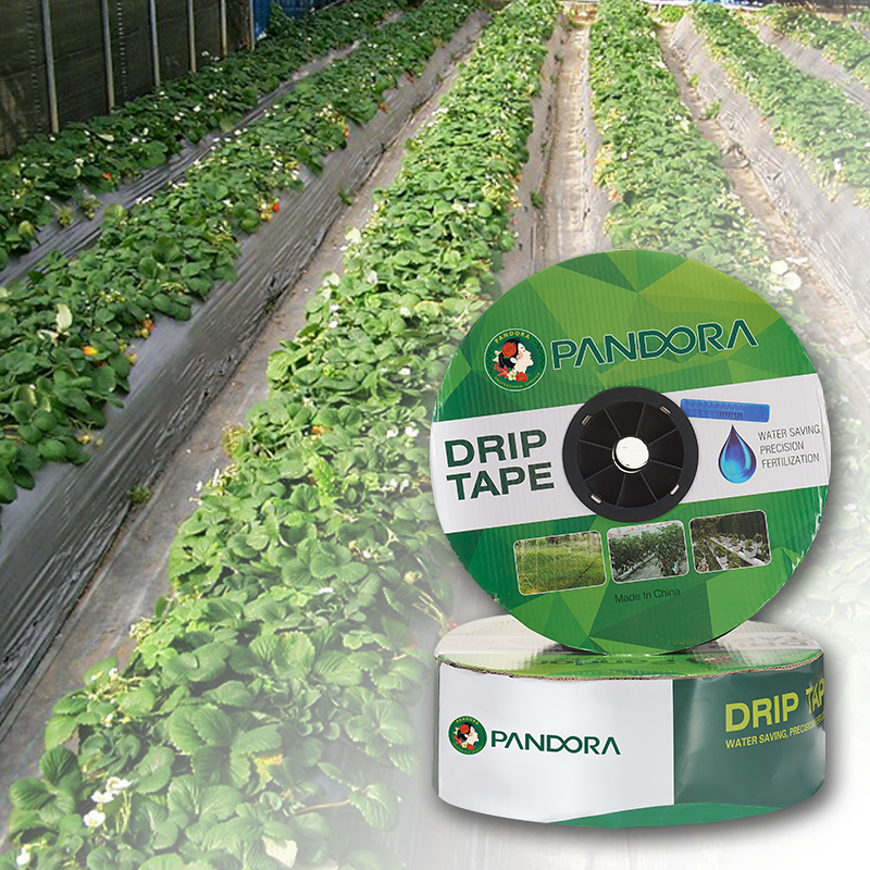 Pandora 16mm Water Saving Irrigation Tape Flat Emitter Drip Tape Farm Irrigation System For Green House