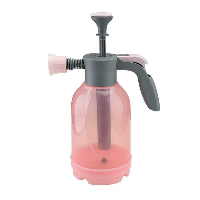 2L Outdoor Garden Hand Pump Water Sprayer Fine Mist with Transparent Plastic PP Bottle Manual Trigger for Cleaning